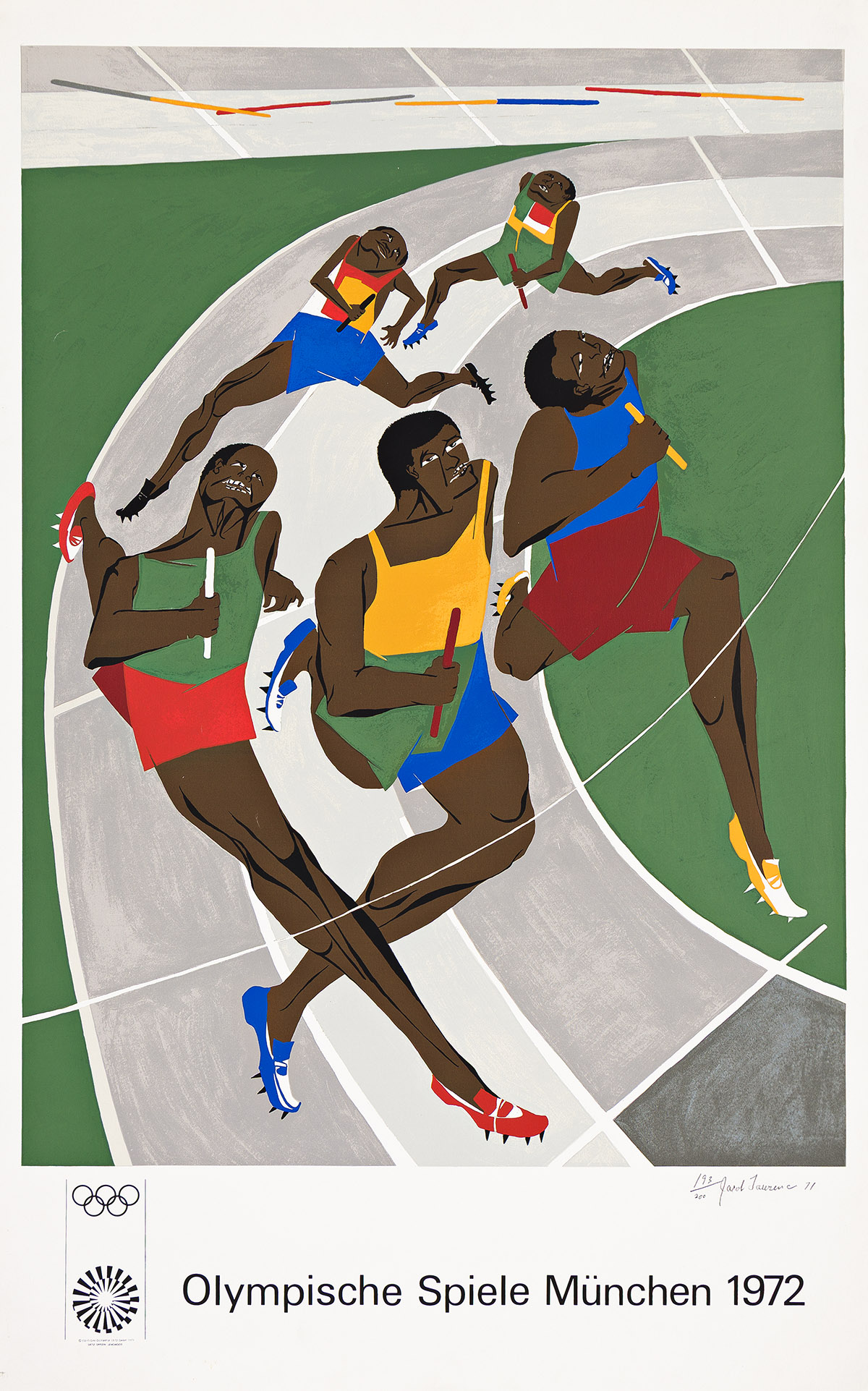 JACOB LAWRENCE (1917 - 2000) Olympic Games.